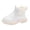style-01 Beige, variant on Gubotare Toddler Fall Boots Kids Hiking Outdoor Waterproof Lace-up Comfort Urban Styled Boots Size 9.5 (Beige,Toddler 9.5)