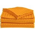 thumbnail image 1 of 500 Thread Count 3 Piece ( 1-Fitted Sheet + 2 - Pillow Cases ) Fitted Sheet 10 Inch Deep Pocket 100% Egyptian Cotton Stripe Pattern, 1 of 1