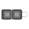 thumbnail image 4 of Rev-A-Shelf Double Pull Out Trash Can 27 Qt for Kitchen, Silver, RV-15KD-17C S, 4 of 9