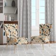 thumbnail image 2 of Designart "Retreat Into Tranquility I" Green Tropical Upholstered Accent Chair - Tropical Arm Chair For Living Room, 2 of 7