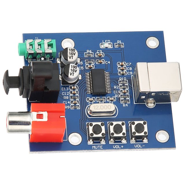 Décodeur DAC, Décodeur de Carte Son Haute Dynamique pour Pièces Électroniques Domestiques pour Bureau Pièces Électriques pour Remplacement de Pièces Électroniques
