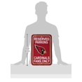 thumbnail image 2 of Arizona Cardinals Plastic Parking Sign - Reserved Parking, 2 of 2