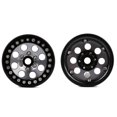 thumbnail image 4 of Graflsoa 2.2" Aluminum Alloy Climbing Car Wheel Rims, 8-Hole Design in Black & Titanium, Set of 4, 4 of 5
