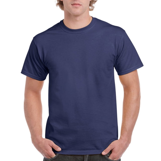 Gildan Men's Ultra Cotton Tee, Metro Blue, Medium