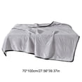 thumbnail image 3 of Polyester Summer Quilt with Lace Trim - 100x70cm Lightweight Washable Air Conditioning Bedspread in Multicolor, 3 of 6