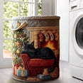 thumbnail image 4 of Dvkptbk quilted basket Embroidered Laundry Basket Storage Bucket/Bachelor, 4 of 7