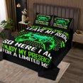 thumbnail image 2 of Erosebridal Gradient Gamepads Quilt Sets for Queen Size Bed,Video Game Bed Set,Abstract Geometric Coverlet Set Queen,Breathable Gamer Room Decor,3-Piece, 2 of 5