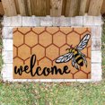 thumbnail image 3 of Welcome Mat Coir Front Door Mat Outside Entrance Door Rugs Indoor Entrance Non-Slip Outdoor Indoor Entrance Low Profile Front Doormat Welcome Mats for Front Door Outdoor Entry, 16x24 Inch, 3 of 6