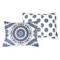 thumbnail image 3 of AeroSoft Medallion 3-piece Contemporary Microfiber King Quilt Set in White, 3 of 7