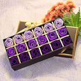 thumbnail image 2 of 18 Pieces Scented Bathroom Flower Bath Body Soap Rose Petals In Gift Box (purple), 2 of 4