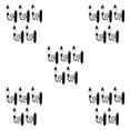 thumbnail image 3 of Redempat 5x Antique Miniature Wall Lamp for Accessories DIY Style A 5Set, 3 of 6
