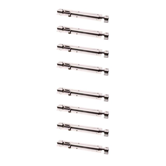 Decodeary 4pack/lot Affordable And Stylish Locks For Various Doors - Satisfaction Guaranteed Smooth Operation Slide Screws 6 inch 2PCS