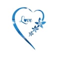 thumbnail image 1 of VogueV Heart-Shaped Acrylic Mirror Wall Sticker - Bedroom Vanity Decor D, 1 of 5