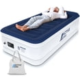 thumbnail image 1 of Active Era Matelas Pneumatique de Luxe Format Simple (Simple) - Lit Pneumatique Simple Surélevé, Pompe Électrique Intégrée, Oreiller Surélevé et Technologie à Poutre en I Structurée, Hauteur 21 Pouces" (Oreiller Incl.), 1 of 5