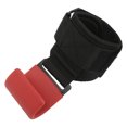 thumbnail image 1 of Poignée de Levage Robuste, Poignée de Levage de Poids de Coussin de SBR Paumes de Protection Crochet en Acier de Fixation Réglable pour l'Entraînement Rouge, Noir, 1 of 8