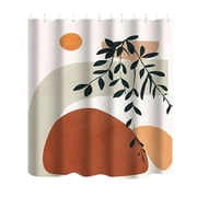 Binwennn Japan Store Shower Curtains And Liners Shower Curtain with Liner And Rings Bathroom Shower Curtain Abstract Flower Color Shower Curtain Bathroom Partition Curtain Polyester