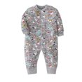 thumbnail image 1 of TZEWGL Long Sleeve Print Bodysuit For Newborn Playsuit For Kid Summer Holiday size 3-6M, 1 of 2