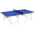 thumbnail image 1 of Soozier Full Size Ping Pong Table, Table de tennis de table pliante, Bleu, 1 of 9