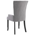 thumbnail image 3 of vidaXL Dining Chairs with Armrests 2 pcs Light Grey Fabric, 3 of 5