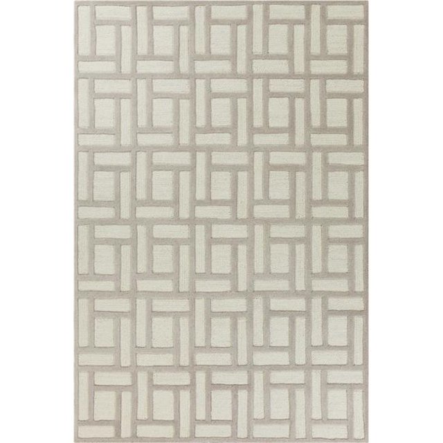 HomeRoots 352941 5 x 7 ft. Wool Tan & Ivory Area Rug