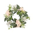 thumbnail image 1 of Hydrangea Candle Rings Wreaths Floral Candle Ring Candlerings For Pillar Candle, 1 of 4