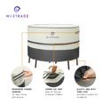 thumbnail image 2 of WJ-X3 Ensemble Repas Patio Couverture Extérieure Imperméable, 84 x 32 Pouces, Beige/gris, 2 of 8