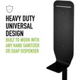 thumbnail image 3 of Alpine Industries Distributeur Universel de Désinfectant et Savon en Acier Inoxydable Stand Noir (Lot de 2), 3 of 13