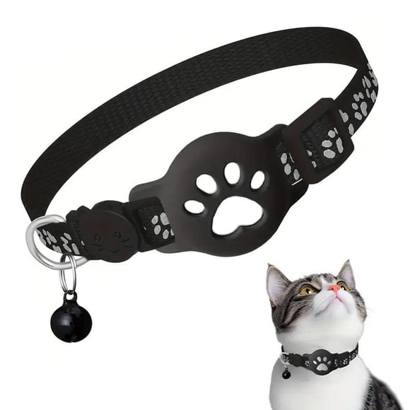 Cat Collar, Breakaway Cat Collars with Bells, Reflective Design and Claw Print Design, Waterproof Location Device for Pet Ideal Small Large Cats