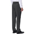 thumbnail image 3 of INSPIRE CHIC Men's Pants Stripes Zipper Closure Front Pockets Dress Pants 30 Black, 3 of 7