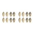thumbnail image 1 of Maytalsory 8pieces Plastic Pine Tree Hanging Conveniently Designed Decorations For Easy Gold 2Set, 1 of 6