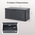 thumbnail image 3 of Costway Storage Box with Lockable Design & Gas Strut Handle 2 Person Bench Garden Organizer, 3 of 10