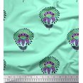 thumbnail image 1 of Soimoi Tissu Satin Modal Feuilles & Floral Imprimé 1 Yard 42 Pouces de Large, 1 of 3
