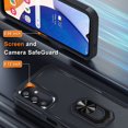 thumbnail image 4 of [PST] Samsung Galaxy S25 / S24 Ring Case, Dual Layers Heavy Duty Magnetic Hard Kickstand Case with Ring Stand, 4 of 5