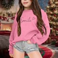 thumbnail image 2 of PMVFHDE Liquidation Chandail pour Enfants Chandail d'Automne et d'Hiver à Manches Longues Mode Imprimé à Col Rond Chandail à Capuchon pour Garçons et Filles Plus Manteau à Capuchon Chaud Chandail pour Filles, Rose, 9-10 Ans, 2 of 4