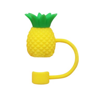 Straw Covers Cap Cartoon Silicone Fruit Shaped Straw Topper Straw Cover Straw Plugs Cup Accessories Splash Proof