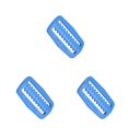 thumbnail image 3 of braveheart Buckle Colourful Lightweight Wear-resistant Waterproof Overall Clasp Replacement Easy Installment Distinctive Design Belt Clip Blue 3Set, 3 of 6