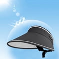 thumbnail image 4 of Fridja Sales Sun Hat Sun Protection Sunshade Outdoor Travel Riding Beach Empty Sun Hat , Can Adjustment Fit Visor,with Sweatband Travel Essentials, 4 of 6