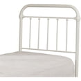 thumbnail image 1 of Bowery Hill Twin Metal Spindle Panel Headboard in White, 1 of 2