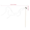 thumbnail image 2 of GOOHOCHY 10Pack Ribbon Stick Wand Streamers White Wood Photography Props for Weddings, 2 of 6
