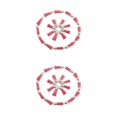 thumbnail image 2 of relayinert 100pcs/set Pompon pour Porte-Clés Franges Accessoires Polyvalents pour Toute Occasion Rose-Argent 2Set, 2 of 6