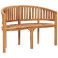 thumbnail image 3 of vidaXL 3 Piece Banana Garden Lounge Set Solid Teak Wood, 3 of 5