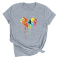 thumbnail image 1 of Meichang T-Shirts de la Saint-Valentin pour Femmes Mignons avec Cœur d'Amour T-Shirts Graphiques à Manches Courtes Décontractés à Col Rond T-Shirts Hauts Joyeuse Saint-Valentin, 1 of 2
