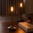 thumbnail image 3 of Lampe de Table Sans Fil, Lampe de Bureau LED Portable à 3 Niveaux de Luminosité à Intensité Réglable, Veilleuse Décorative à Batterie Rechargeable pour Intérieur et Extérieur, Restaurant, Chambre, Patio, Bar, 3 of 8