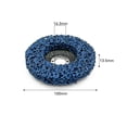 thumbnail image 3 of MYG Bande de Poly 100 mm pour Disque de Roue, Peinture, Élimination de la Rouille, Propre, pour Meuleuse d'Angle, 3 of 9