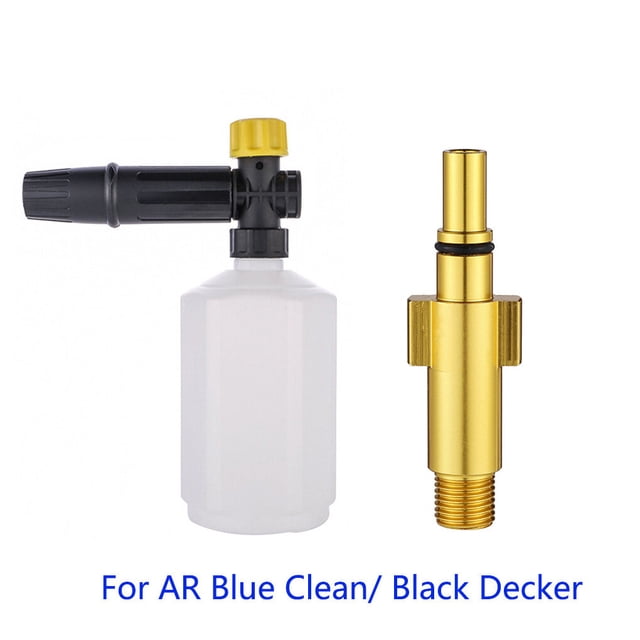 Car Wash Foamer 600ML Foam Spray Bottle Water-saving Adjustable Spray Bottle Adapter Nozzle Adapter, Adapter Replacement for AR