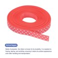 thumbnail image 3 of Uxcell Grosgrain Ribbons with White Dots Ribbon Bow Decoration Crafts Gift Wrapping Wedding Fresh Red 25 Yards 3/8 Inch, 3 of 7