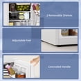 thumbnail image 3 of CoSoTower Mini-Frigo de 2,5 Pi3, Réfrigérateur Compact à Porte Simple avec Congélateur, Thermostat Réglable, Porte Réversible, Blanc, 3 of 7