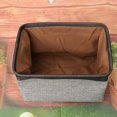 thumbnail image 2 of Foldable Sundries Storage Basket Household Pet Toy Storage Box Dirty Clothes Holder (Black and Grey), 2 of 9