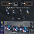 thumbnail image 3 of TUTT 15.6” FHD Portable Monitor – S6 Triple Screen Extender, USB-C/HDMI, 7 Viewing Modes | All Devices Compatible with Converter Cable (H5 Included), 3 of 15