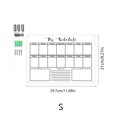 thumbnail image 4 of WHEANG Home Decor Wall Acrylic Weekly Planner Board Clear Dry Erases Calendar Planner Reusable Weekly Daily To Do List Board S Multi-Color, 4 of 8